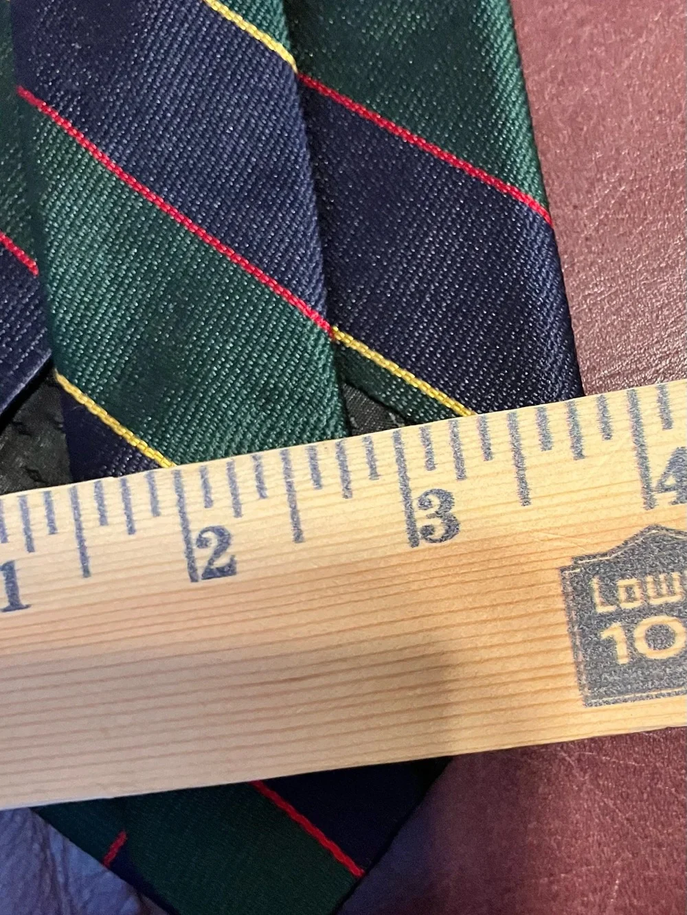Sturbridge Classic Green & Navy Striped Men's Repp Tie
